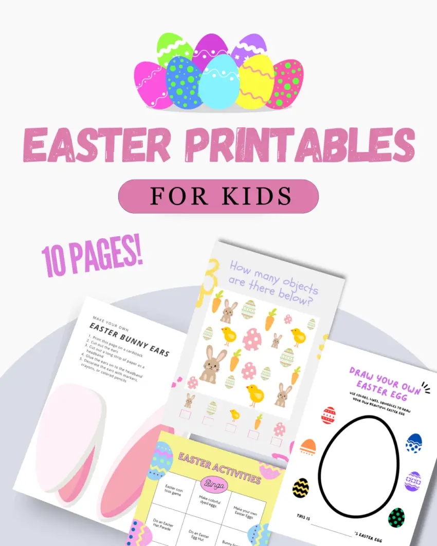 Free easter activity pages for kids